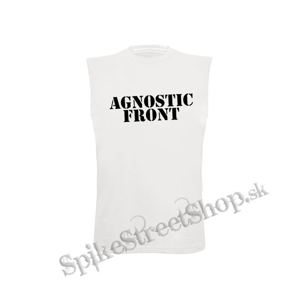 AGNOSTIC FRONT - Logo - biele detské tričko bez rukávov