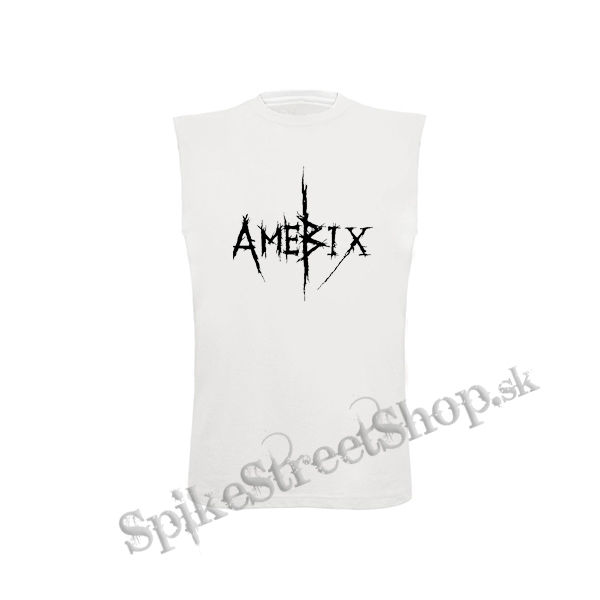 AMEBIX - Logo - biele detské tričko bez rukávov
