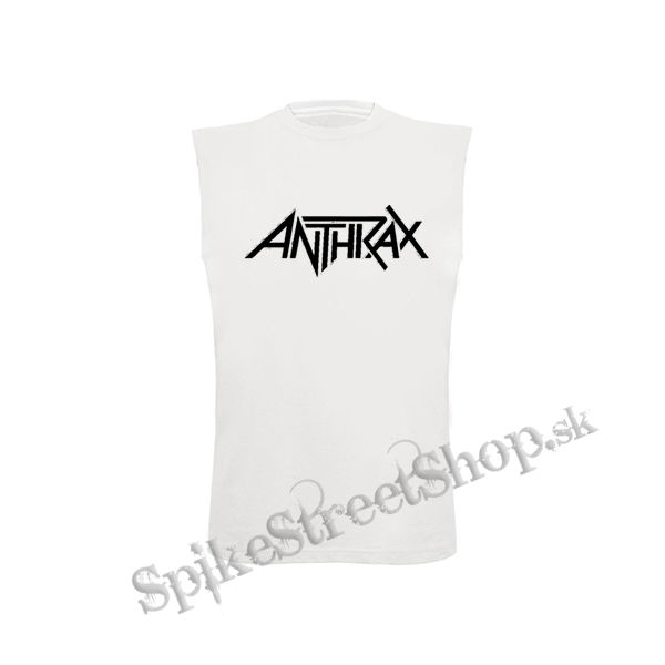 ANTHRAX - Logo Black - biele detské tričko bez rukávov