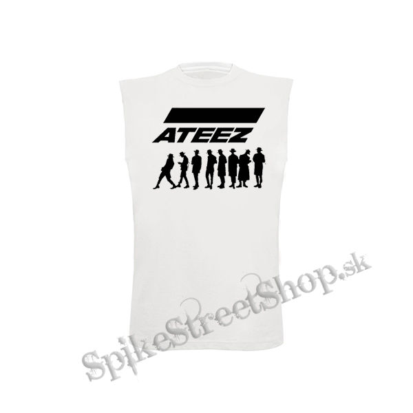 ATEEZ - Logo & Silhouette - biele detské tričko bez rukávov