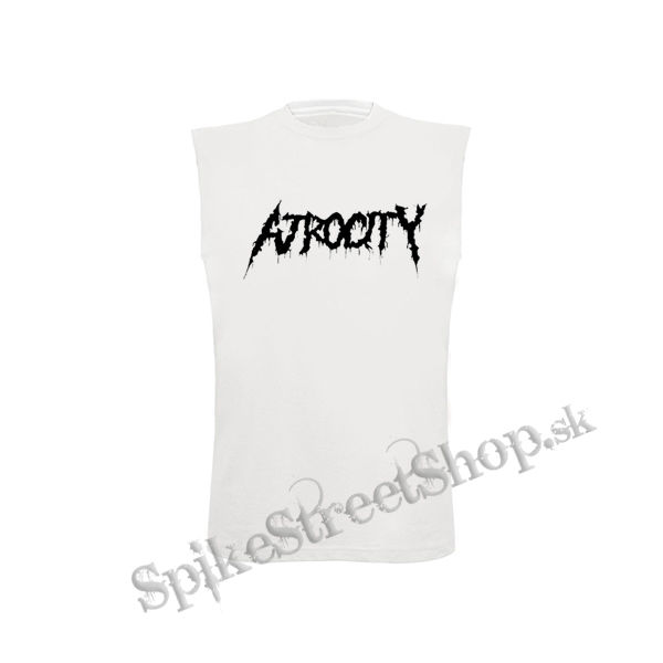 ATROCITY - Logo Old School - biele detské tričko bez rukávov