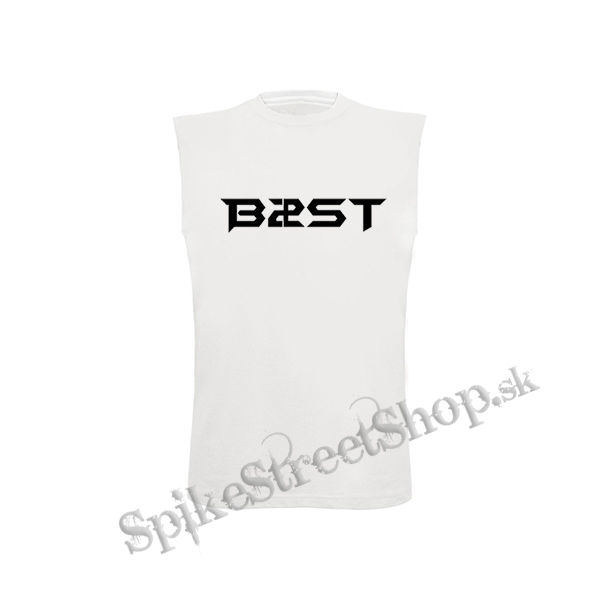 B2ST - BEAST - Logo - biele detské tričko bez rukávov