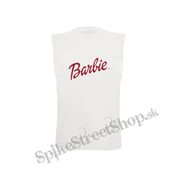 BARBIE - biele detské tričko bez rukávov