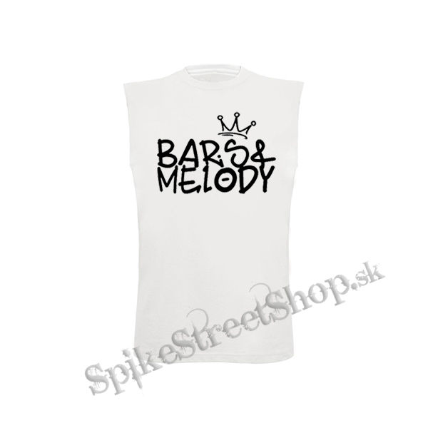 BARS & MELODY - Logo Crest - biele detské tričko bez rukávov