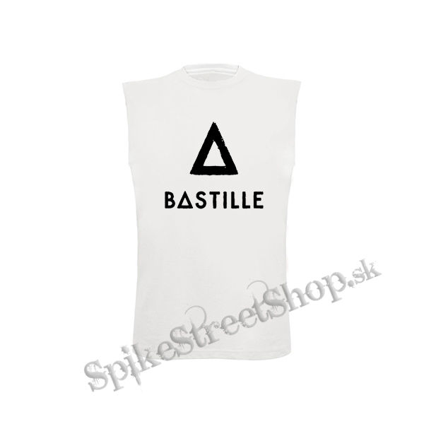 BASTILLE - Logo - biele detské tričko bez rukávov