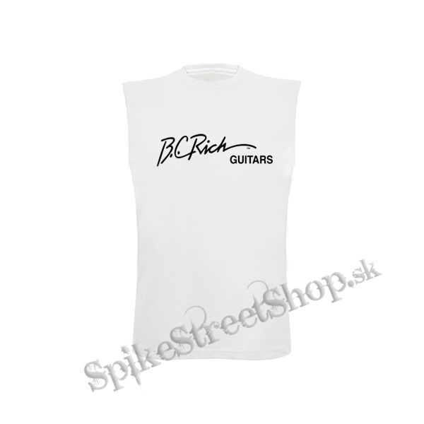 BC RICH GUITARS - Logo - biele detské tričko bez rukávov