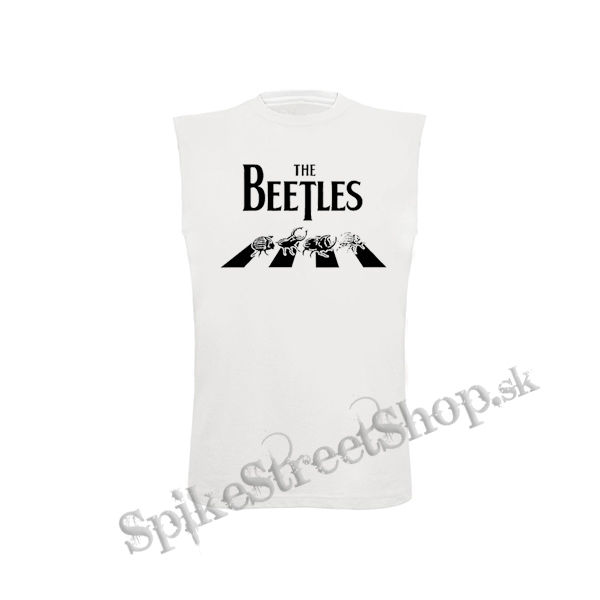 BEETLES - biele detské tričko bez rukávov