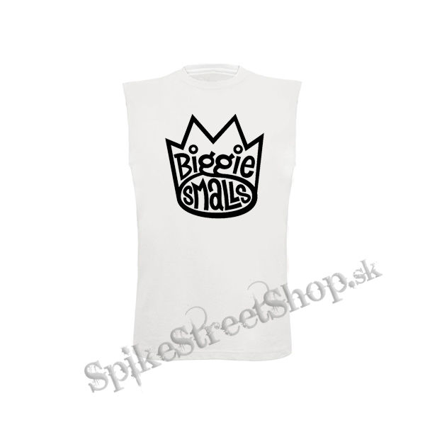 BIGGIE SMALLS - Logo - biele detské tričko bez rukávov