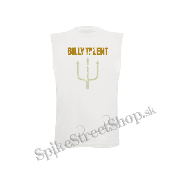 BILLY TALENT - Logo Yellow Green - biele detské tričko bez rukávov