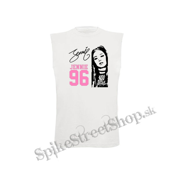 BLACKPINK - Jennie 96 Signature Portrait - biele detské tričko bez rukávov