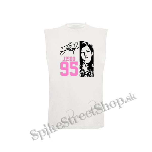 BLACKPINK - Jisoo 95 Signature Portrait - biele detské tričko bez rukávov