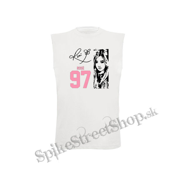 BLACKPINK - Rosé 97 Signature Portrait - biele detské tričko bez rukávov