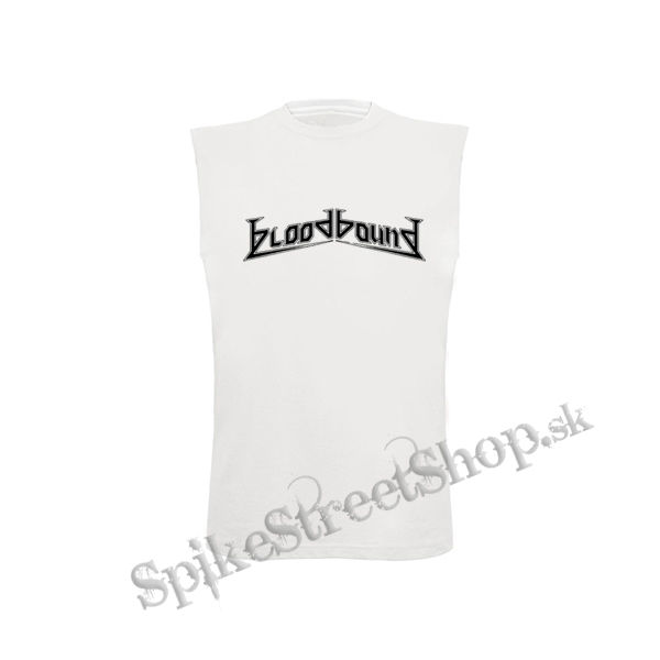 BLOODBOUND - Black Logo Band - biele detské tričko bez rukávov