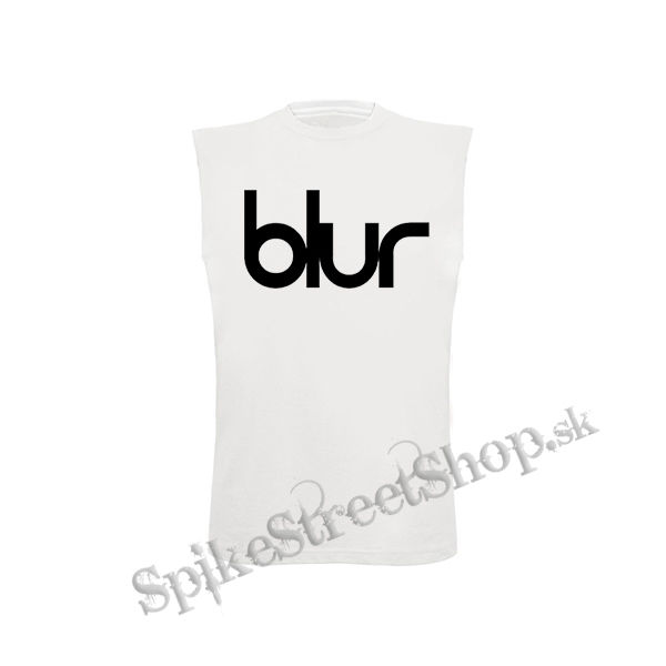 BLUR - Logo - biele detské tričko bez rukávov