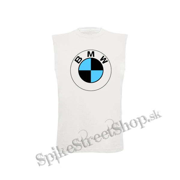 BMW - biele detské tričko bez rukávov