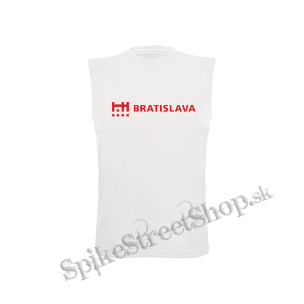 BRATISLAVA - biele detské tričko bez rukávov
