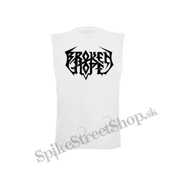 BROKEN HOPE - Logo - biele detské tričko bez rukávov