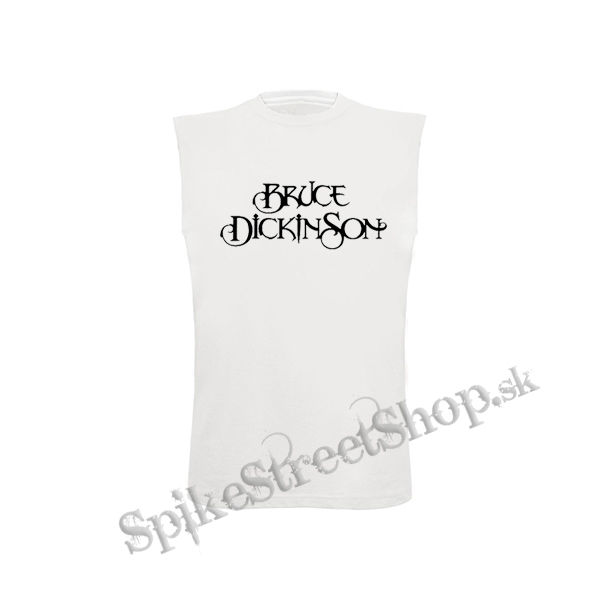 BRUCE DICKINSON - Logo - biele detské tričko bez rukávov
