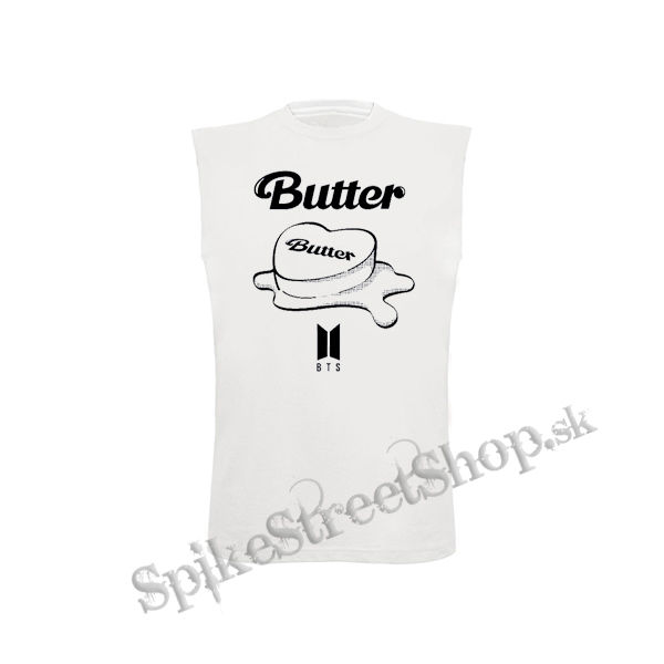 BTS - BANGTAN BOYS - Butter - biele detské tričko bez rukávov