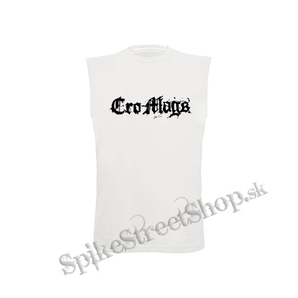 CRO-MAGS - Logo - biele detské tričko bez rukávov