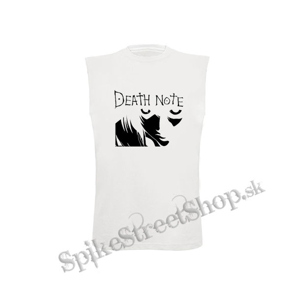 DEATH NOTE - Logo And Portrait - biele detské tričko bez rukávov