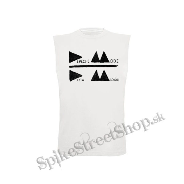 DEPECHE MODE - Delta Machine Logo invert - biele detské tričko bez rukávov