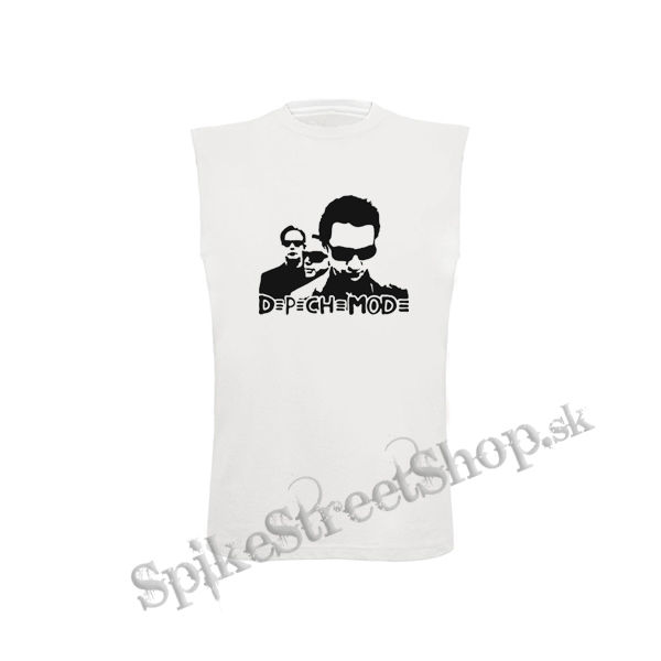 DEPECHE MODE - Logo & Band - biele detské tričko bez rukávov