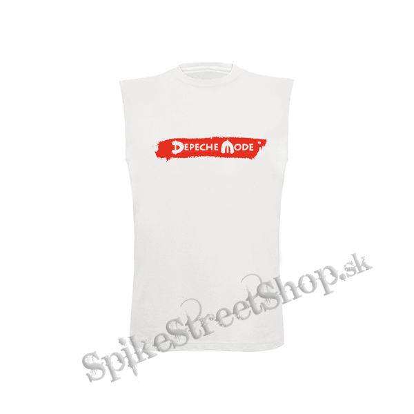 DEPECHE MODE - Logo Red Spirit - biele detské tričko bez rukávov