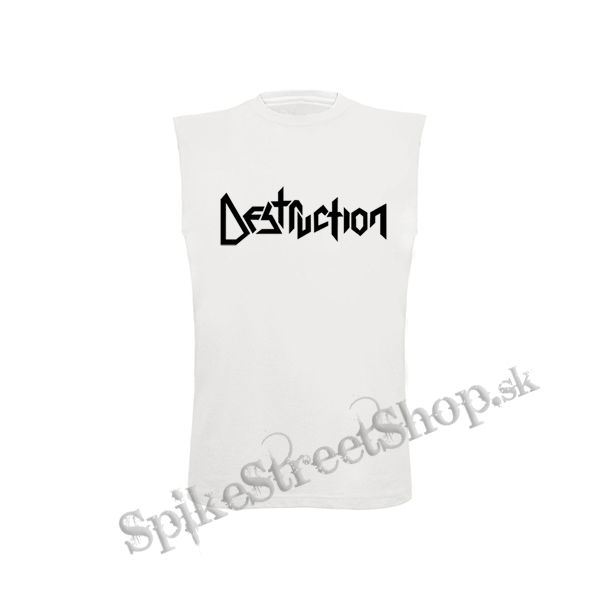 DESTRUCTION - Black Logo - biele detské tričko bez rukávov