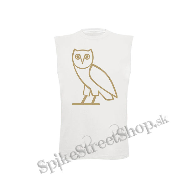 DRAKE - OWL SYMBOL - biele detské tričko bez rukávov