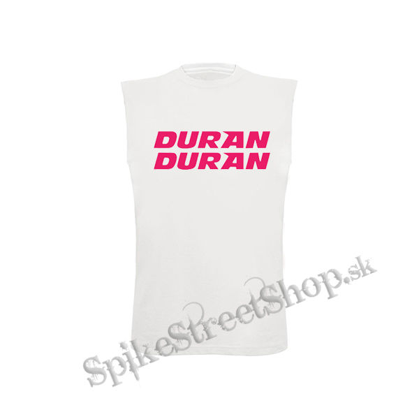 DURAN DURAN - Pink Logo - biele detské tričko bez rukávov