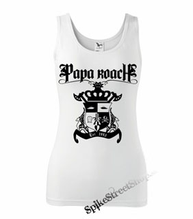 PAPA ROACH - Logo - Ladies Vest Top - biele