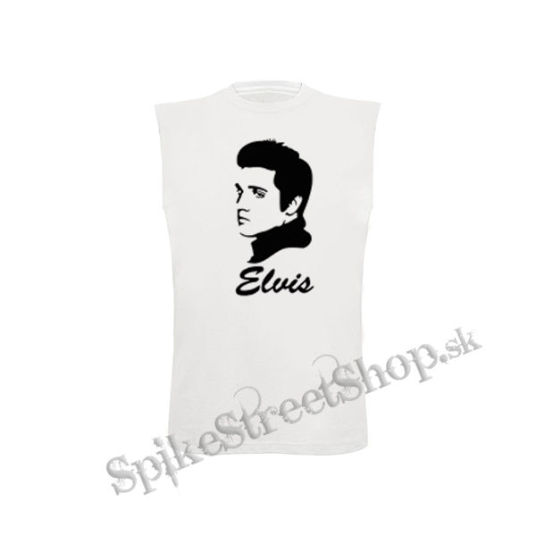 ELVIS PRESLEY - Portrait - biele detské tričko bez rukávov