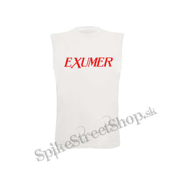 EXUMER - Logo Red - biele detské tričko bez rukávov