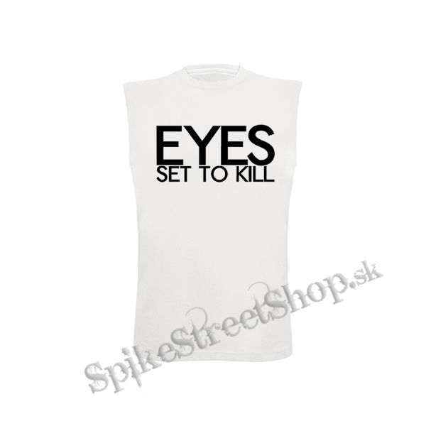 EYES SET TO KILL - Logo - biele detské tričko bez rukávov