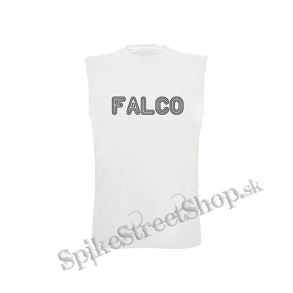 FALCO - Logo - biele detské tričko bez rukávov