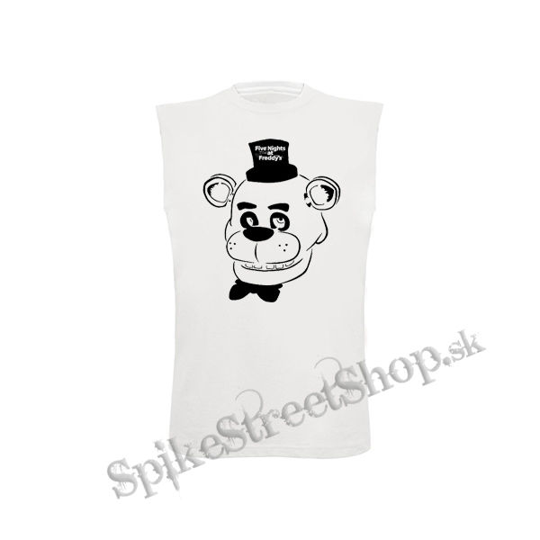 FIVE NIGHTS AT FREDDY´ S - Freddy Fazbear - biele detské tričko bez rukávov