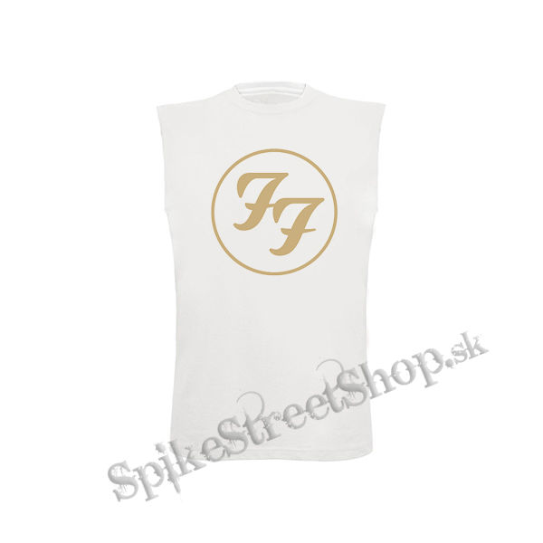 FOO FIGHTERS - Gold Logo - biele detské tričko bez rukávov