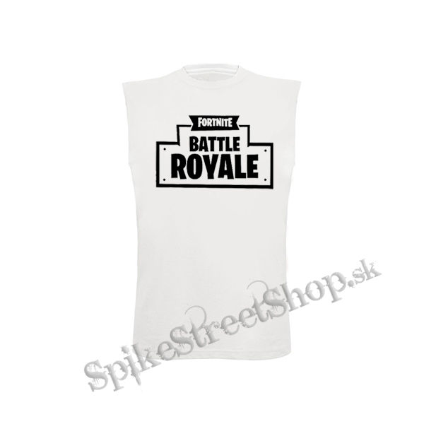 FORTNITE BATTLE ROYALE - biele detské tričko bez rukávov
