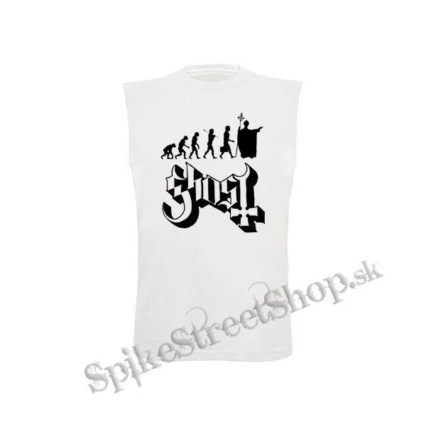 GHOST - Evolution - biele detské tričko bez rukávov