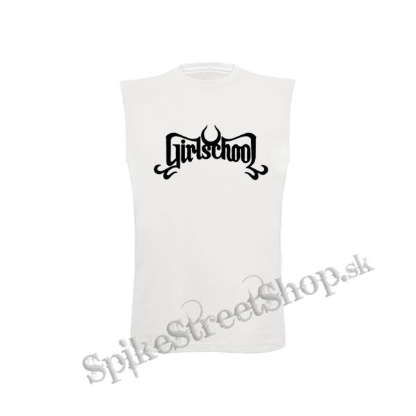 GIRLSCHOOL - Logo Band - biele detské tričko bez rukávov