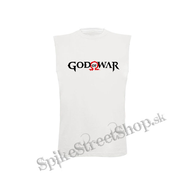 GOD OF WAR - Logo - biele detské tričko bez rukávov