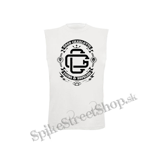 GOOD CHARLOTTE - Crest - biele detské tričko bez rukávov