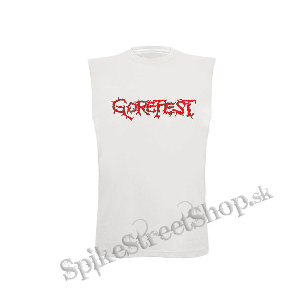 GOREFEST - Logo Red - biele detské tričko bez rukávov