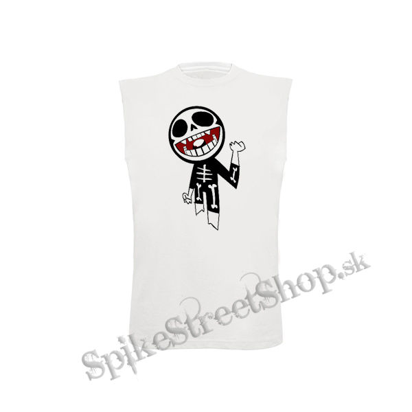 GORILLAZ - Bonesy - biele detské tričko bez rukávov