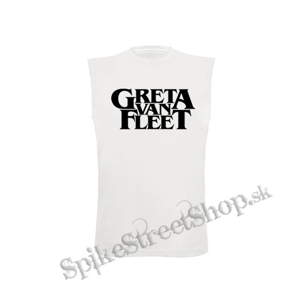 GRETA VAN FLEET - Logo - biele detské tričko bez rukávov