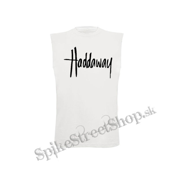 HADDAWAY - Logo - biele detské tričko bez rukávov