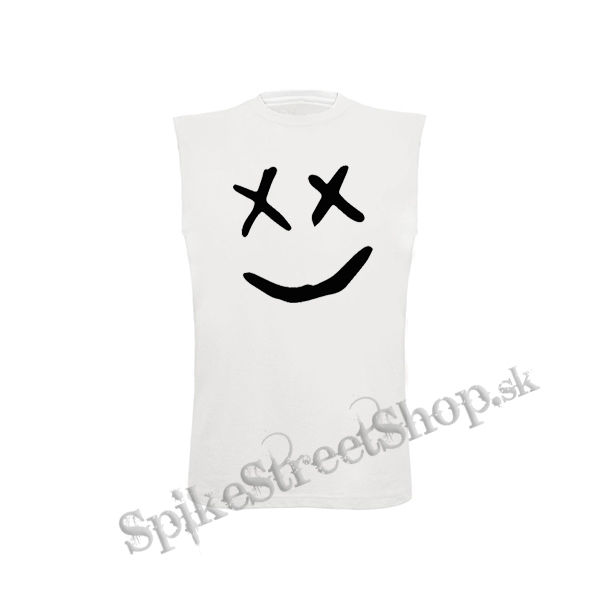 HAPPY - biele detské tričko bez rukávov