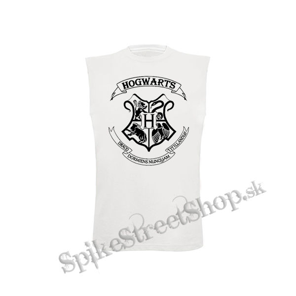 HARRY POTTER - Hogwarts Crest - biele detské tričko bez rukávov