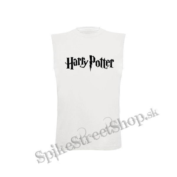 HARRY POTTER - Logo - biele detské tričko bez rukávov